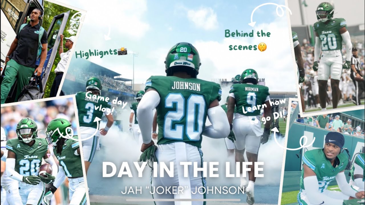 DAY IN THE LIFE OF COLLEGE FOOTBALL PLAYER AT TULANE || COLLEGE FOOTBALL GAME DAY EXPERIENCE || 