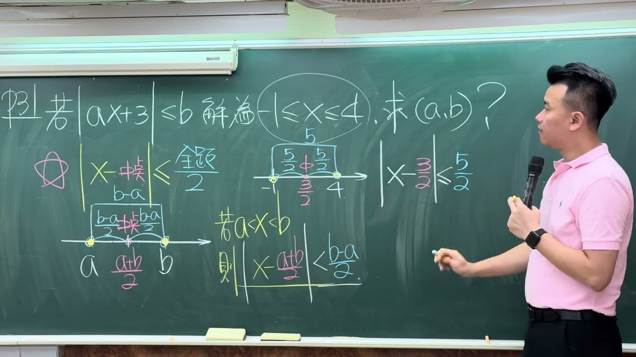 絕對值不等式 幾何意義 高中數學 高一上第一章 劉星講義 #劉星老師 #mathteacher #高中數學 #絕對值 #學測