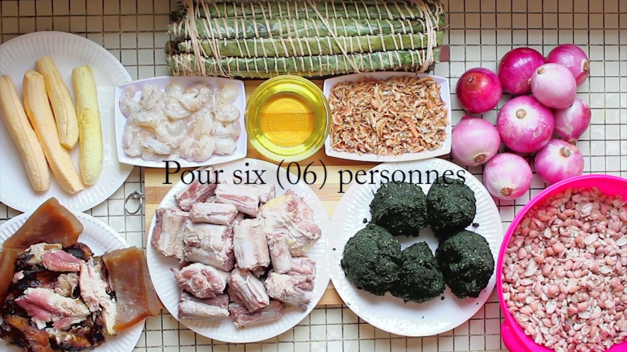 Ndolè aux crevettes et queue de boeuf