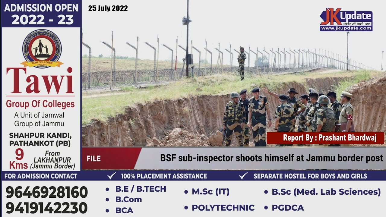 BSF sub-inspector shoots himself at Jammu border post