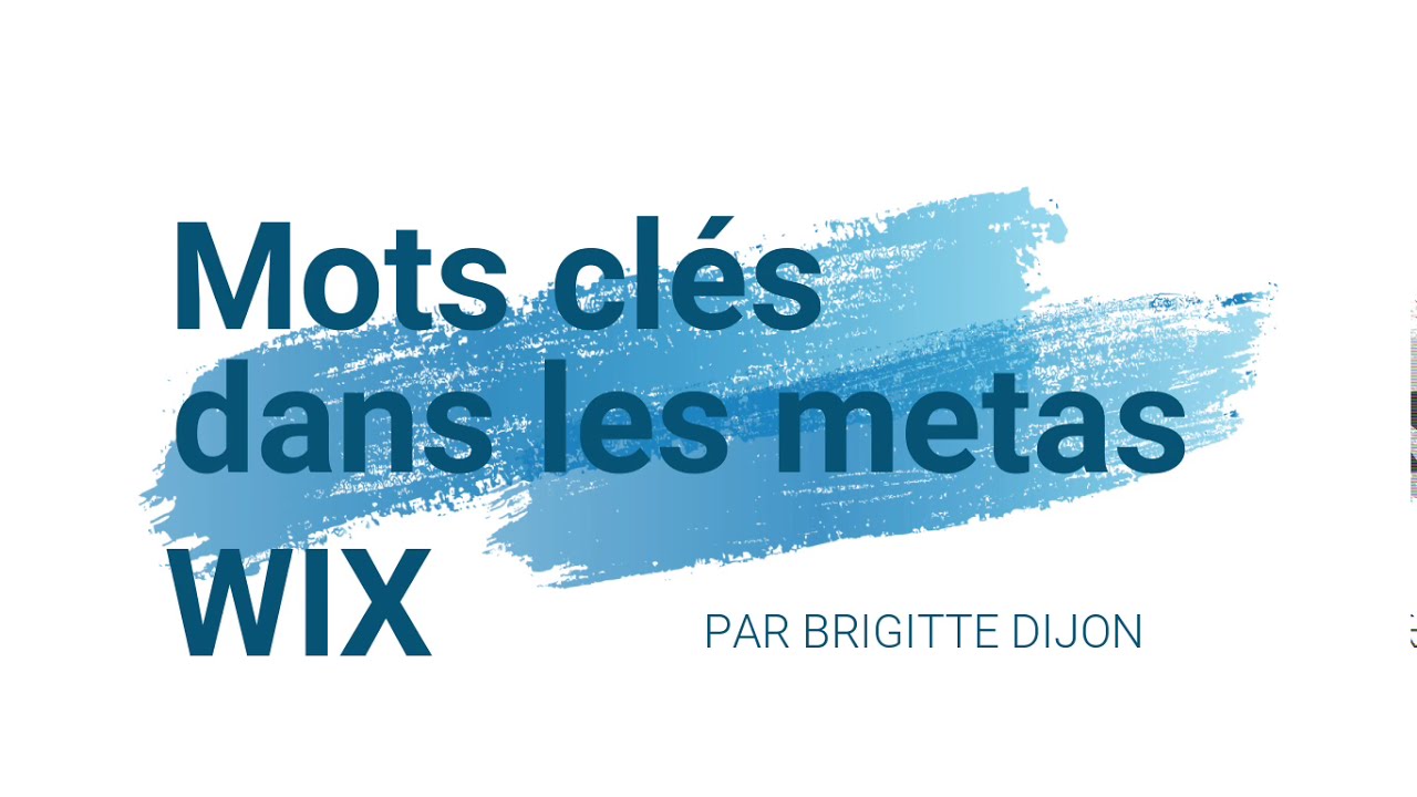 Mettre les mots clés dans les metas sur Wix