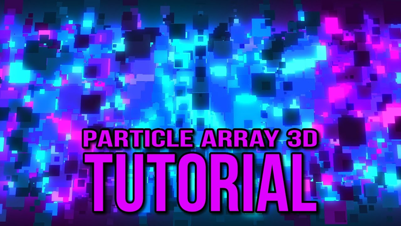 Particle Array 3d - BackGround in After Effects