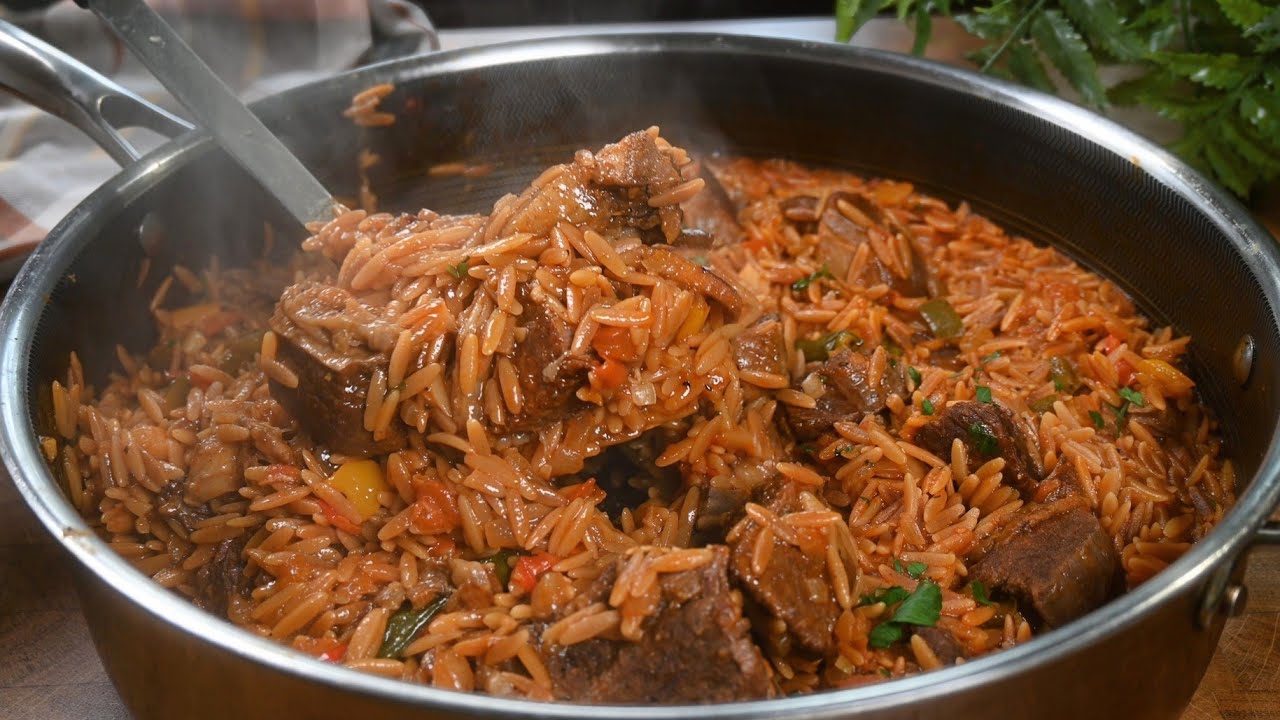 Альтернатива рису! Вкуснейшая паста орзо с мясом!  Арабская кабса 😋