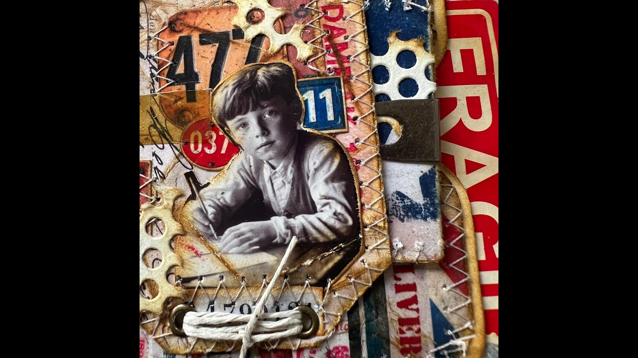 🎥 Real-Time Junk Journal Page Process | File Folder Spread