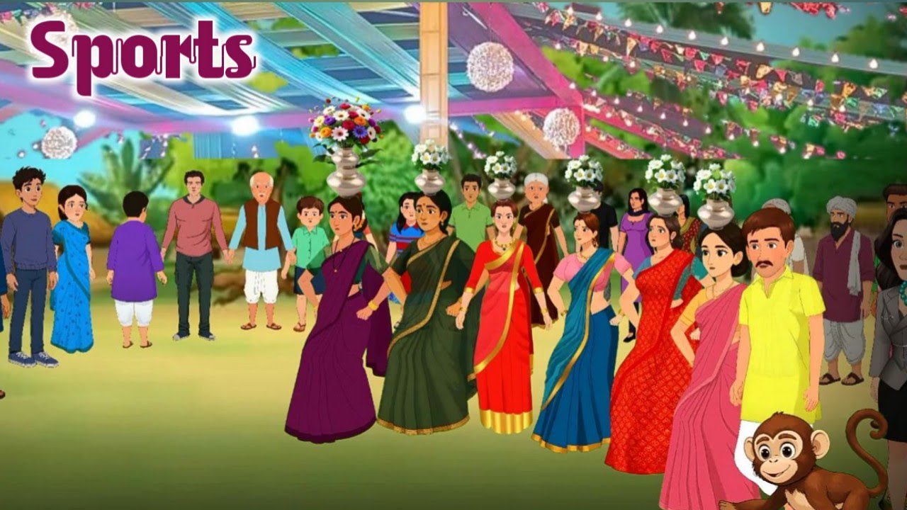 Sports Dandi Re Seday Mare Gaate Salah Napam Men | New Santali Cartoon Video | Dhabul Tamsha