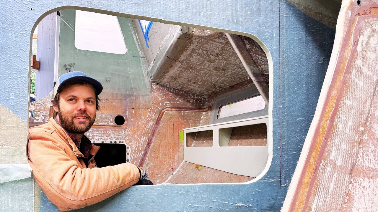 Cutting BIG HOLES and building CABINETS [E105]