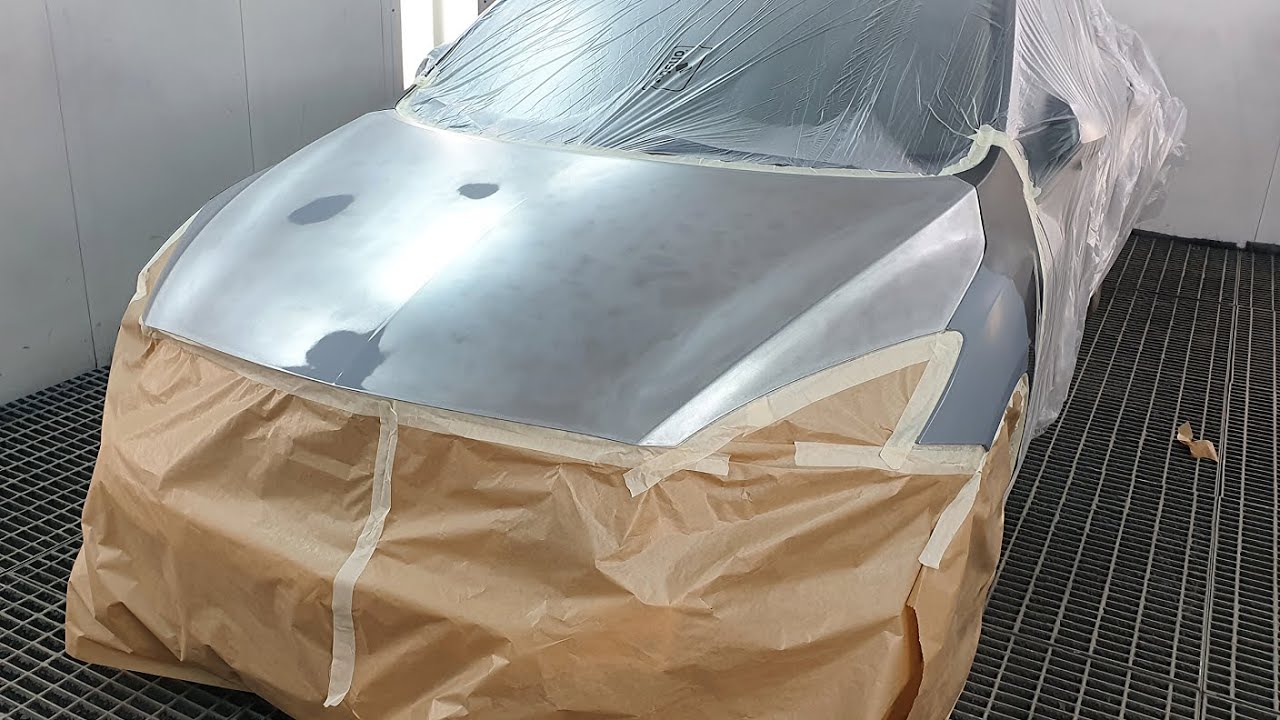 Car painting | Mazda Hood painting wet on wet | Non Sanding primer PPG DP4000 | Cromax Pro | Lechler