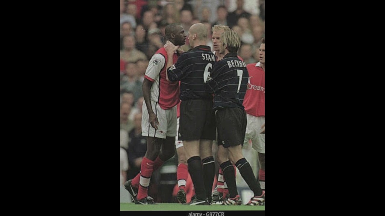 jaap Stam vs Patrick Vieira. angry moments