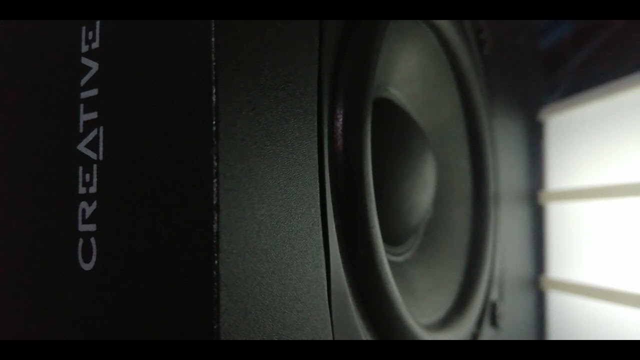 Bass test creative A120 subwoofer