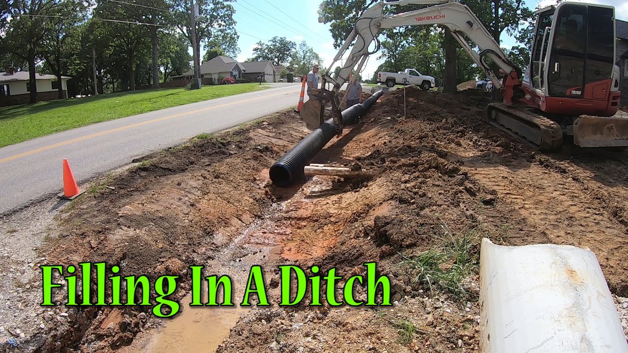 Installing Culverts To Fill In A Ditch