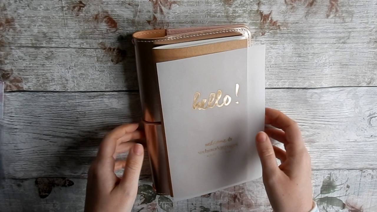 Platinum Rose Webster's Pages Travelers Notebook Unboxing