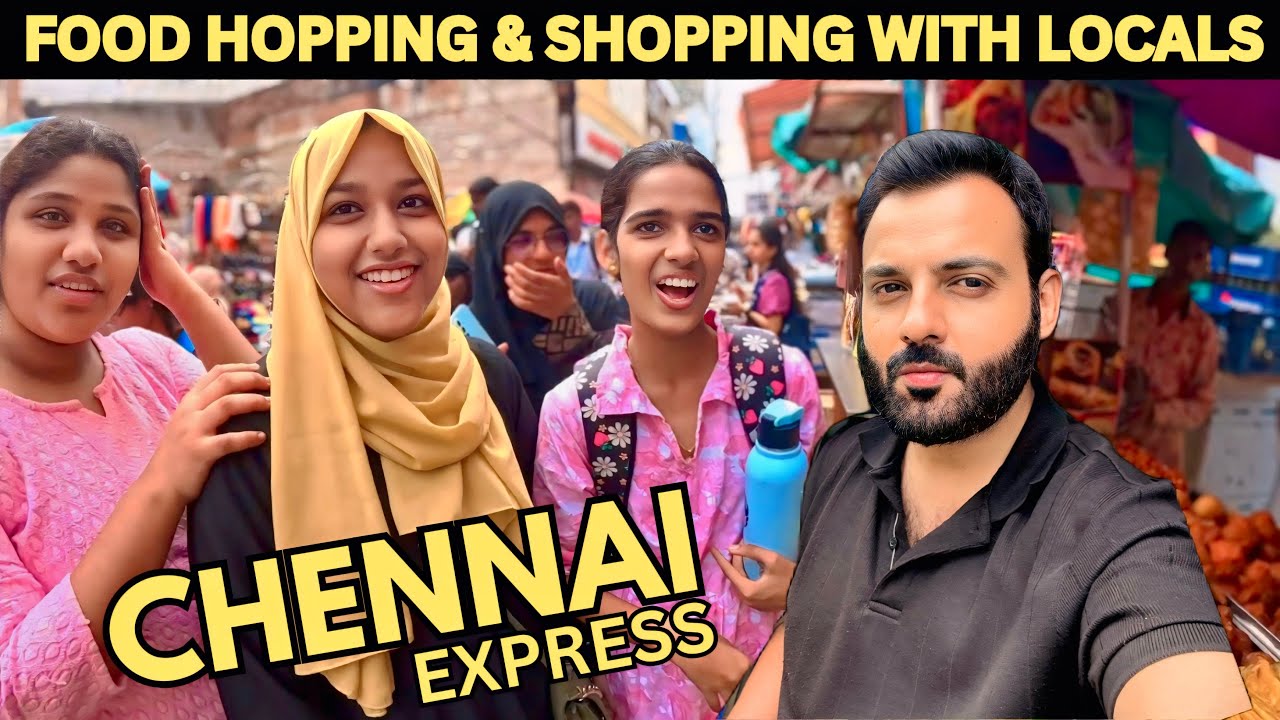 Eating and shopping with locals in Chennai | Chennai Travel Vlog | Chennai street food 