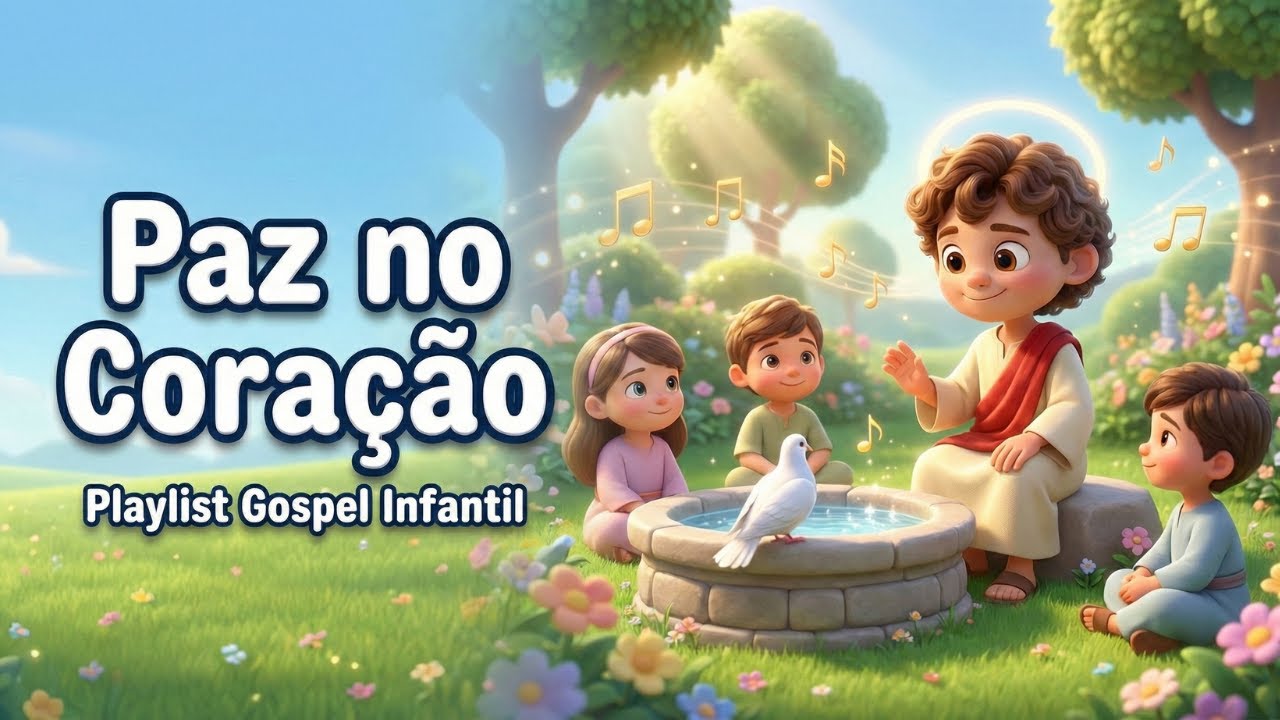 Bíblia Cantada Infantil 🕊️ Canções Bíblicas Sobre Paz no Coração | BIBLIATOON