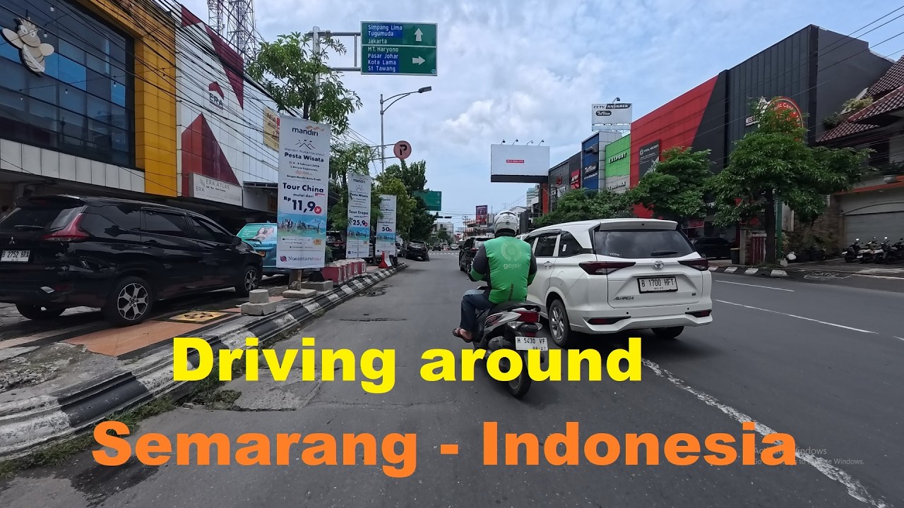 4K~ Berkendara keliling di Semarang | Dari Jalan Gajah ke Jalan MT Haryono