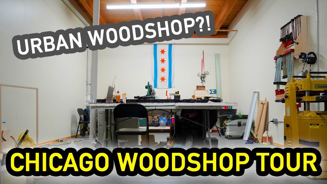 Woodshop in Chicago?!  Shop Tour for VLOGMAS [day 3]