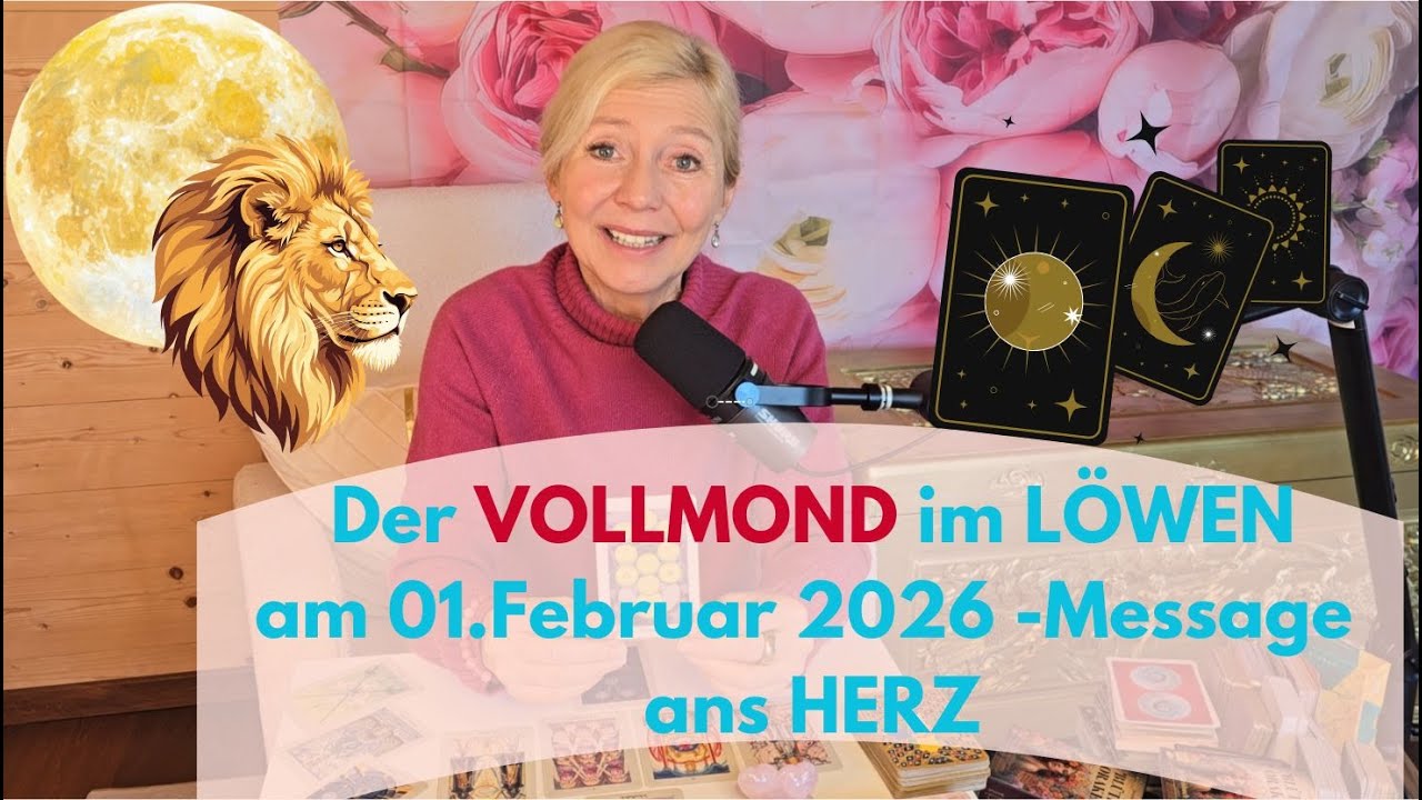 Der VOLLMOND im LÖWEN - Messages des Herzens❤️‍🔥💎💞🌈 1. Februar 2026