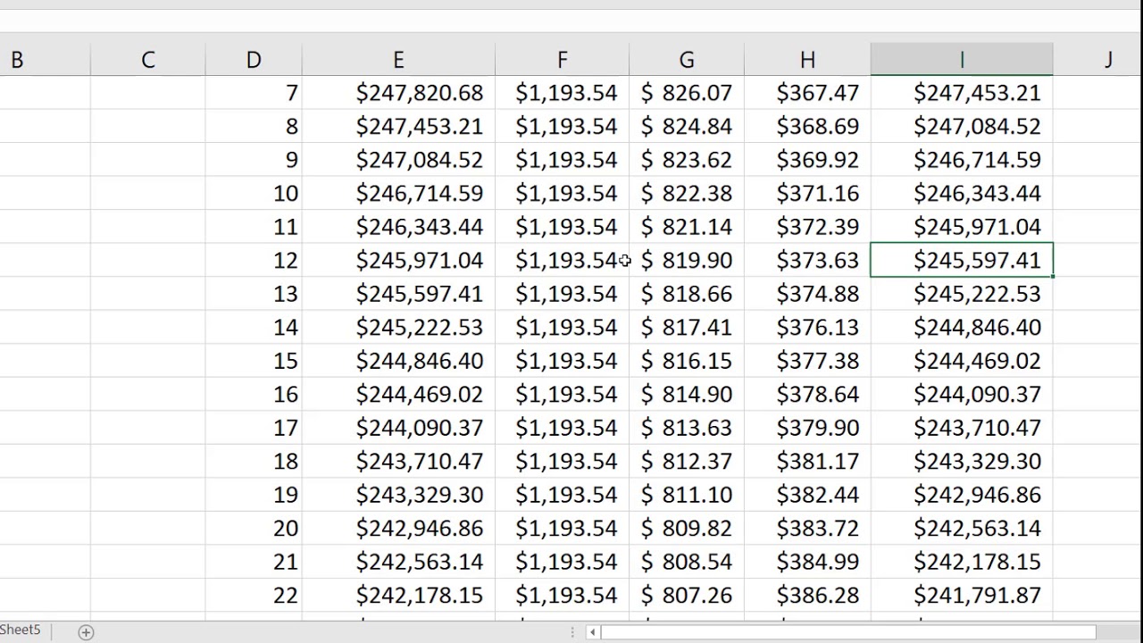 Calculating a Loan Balance