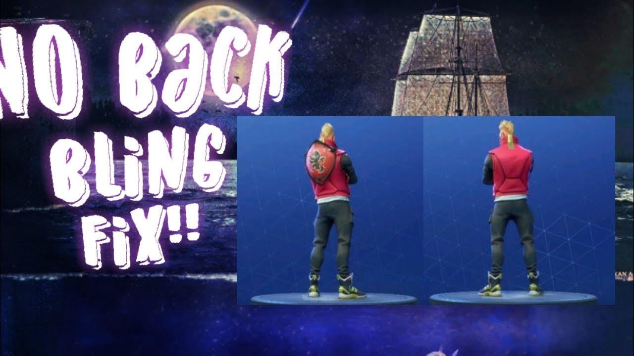 How to remove back bling on fortnite