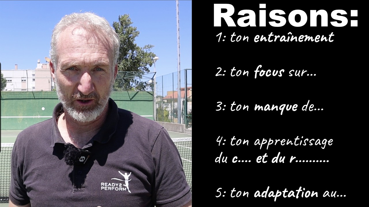 5 raisons pour lesquelles tu stagnes dans tes progrès au tennis