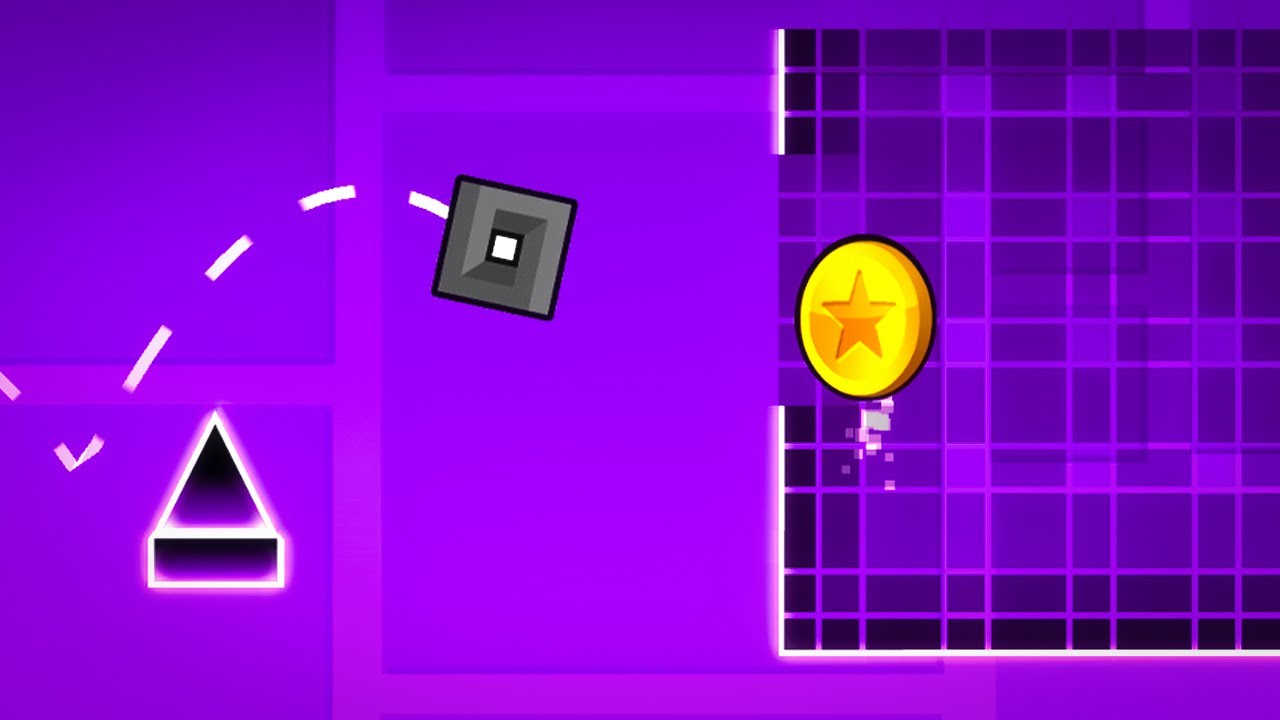 Добавил НОВЫЕ МОНЕТКИ в Официальные Уровни в Geometry Dash