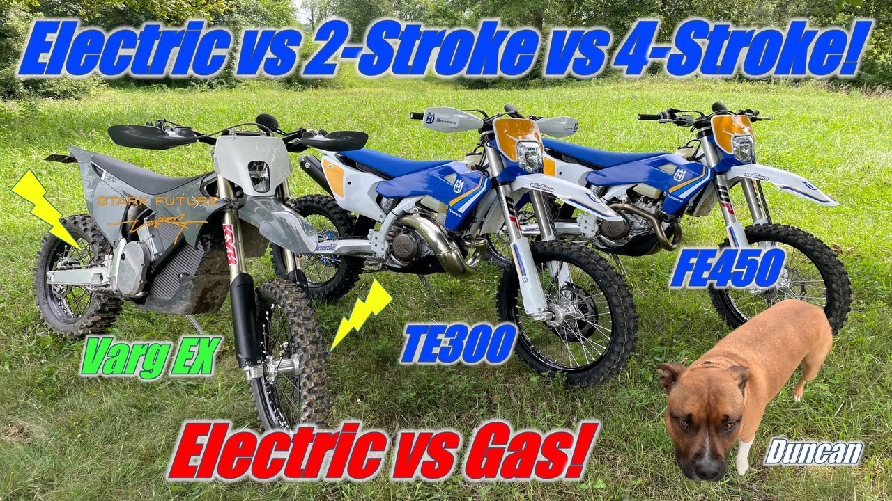Varg EX против Husqvarna FE450 Heritage Edition против Husqvarna TE300 Heritage Edition: бензин п...