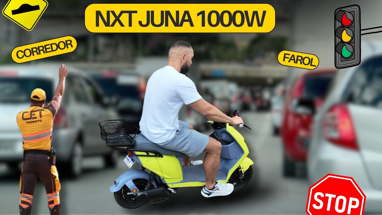TESTE PESADO NXT JUNA 1000W AUTOPROPELIDO - PEGANDO CORREDOR E FAZENDO ULTRAPASSAGENS - DICAS.