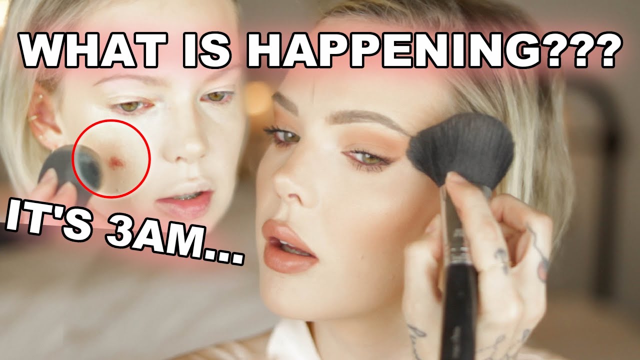 PANIC ATTACK MAKEUP (my anxiety forced me to do my makeup at 3am...) // @ImMalloryBrooke