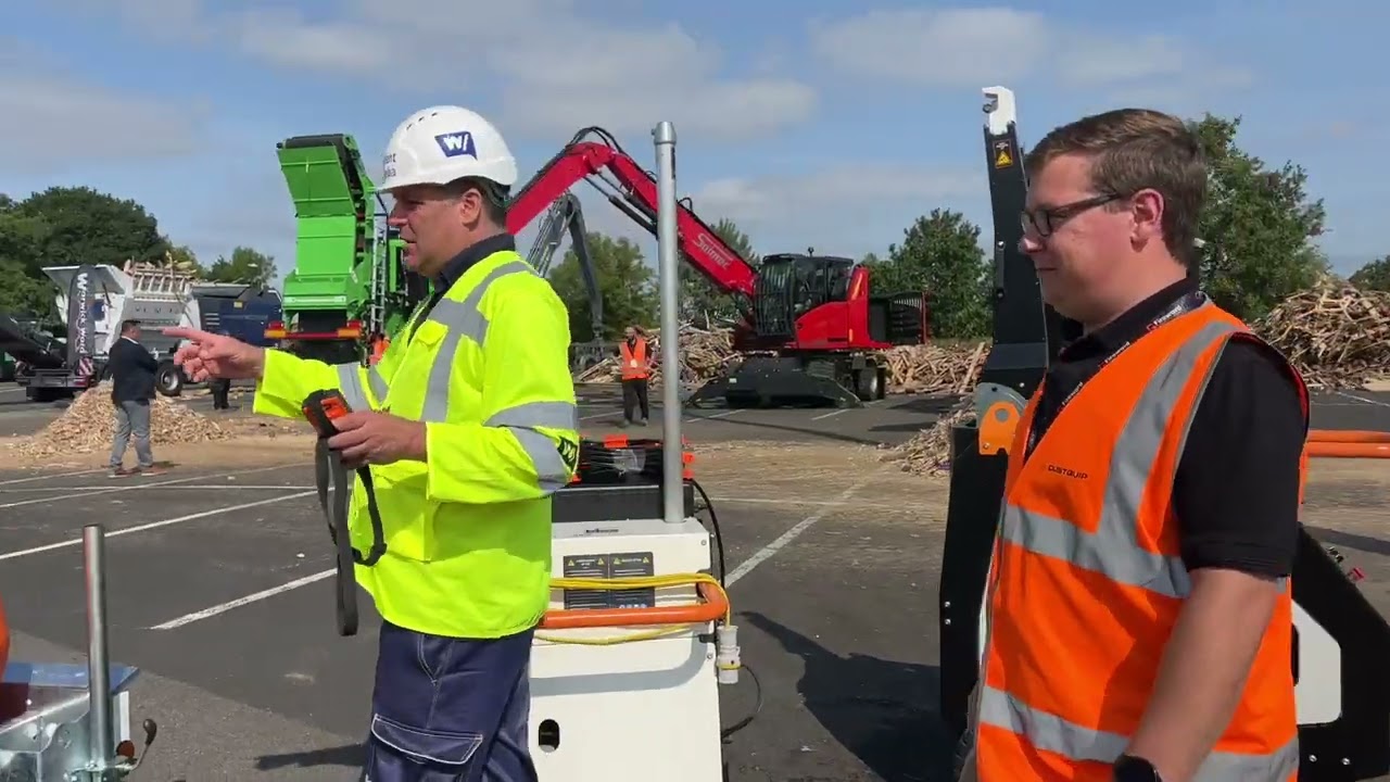 Dustquip and the Jetmister in the demonstration arena at Letsrecycle live 2022