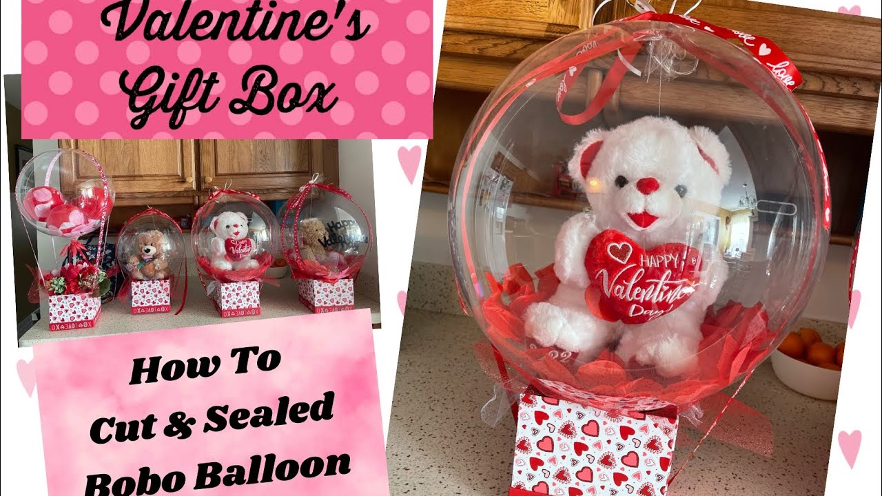 How To Cut & Sealed 36Inches Bobo Balloon  For My Valentine's Gift Box // Daisy dhey