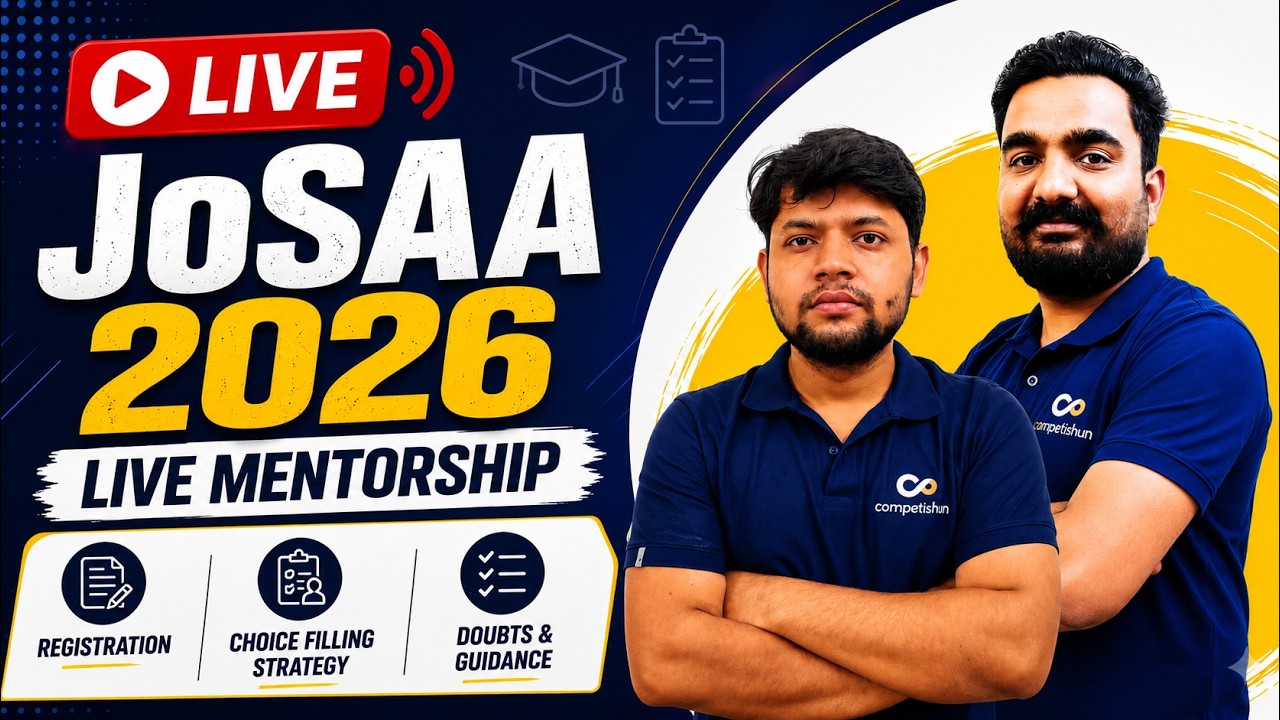 JoSAA Counselling 2026 | Get the Smartest Choice Filling Advice | LIVE Q&A | Mistakes to Avoid!