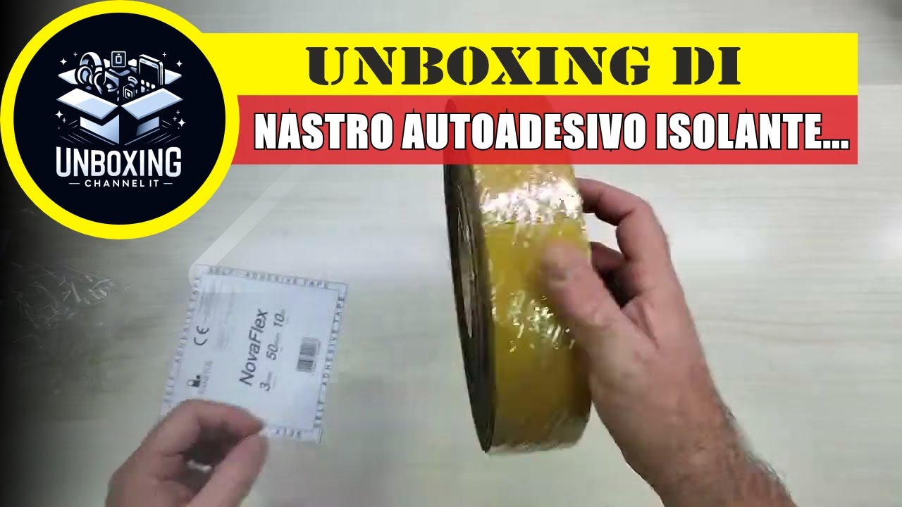 Nastro Autoadesivo Isolante 3 mm x 50 mm x 10 m - NOVANETUS NovaFlex