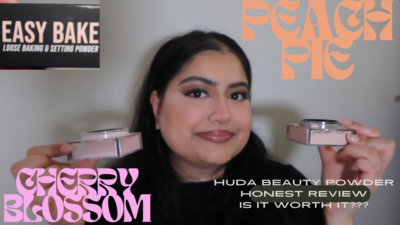 I tried Huda Beauty Peach Pie Powder vs Cherry Blossom/ HONEST review