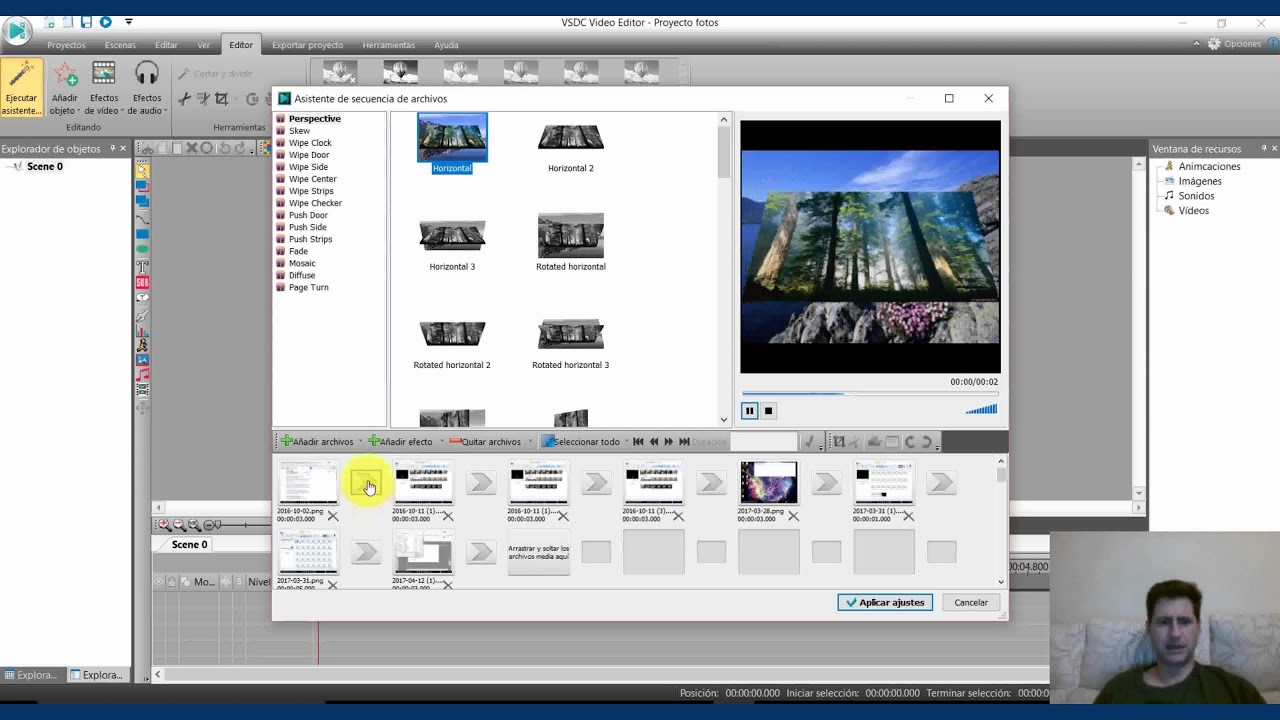 Curso de edición de vídeo con VSDC Video Editor: Grabando un vídeo con fotos y música