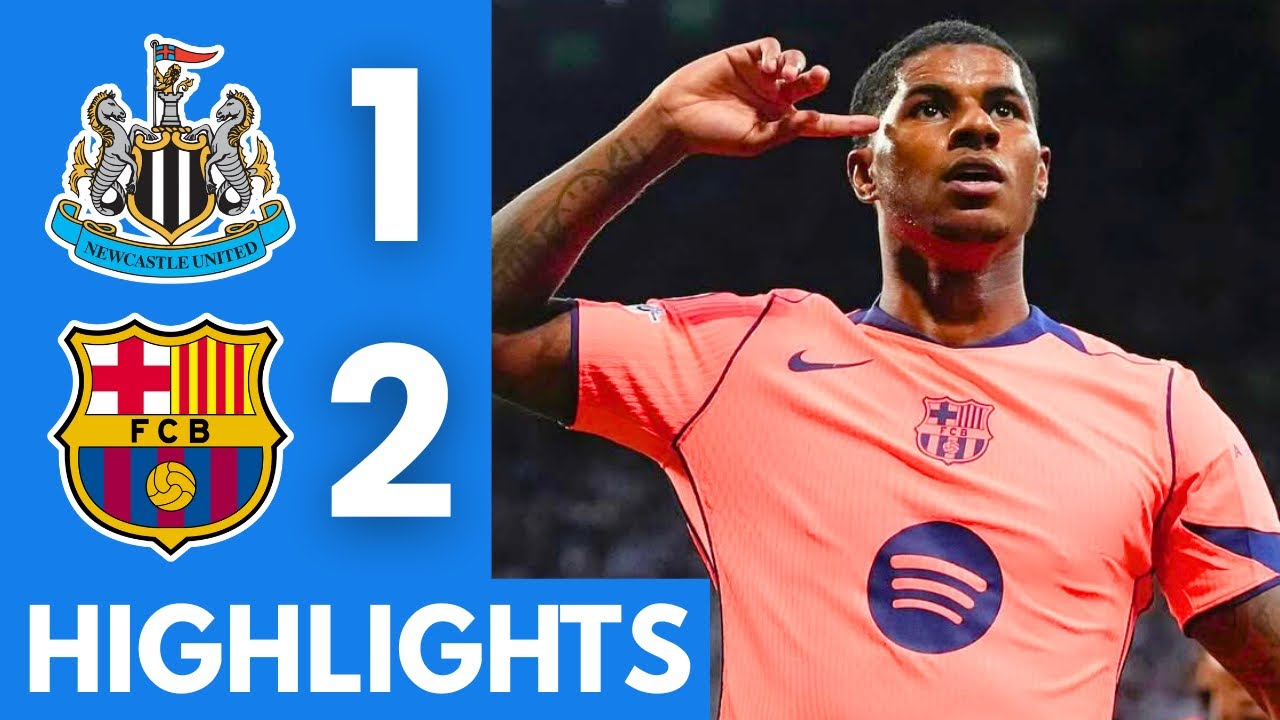 Newcastle United vs Barcelona (1-2) Extended Highlights | UEFA Champions League 2025/26