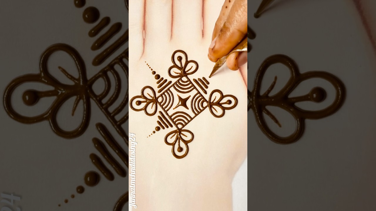Rajasthani Mehndi Design | Arabic Pattern Mehndi Design | Leaves Mehndi Video | Trendy Mehndi Art