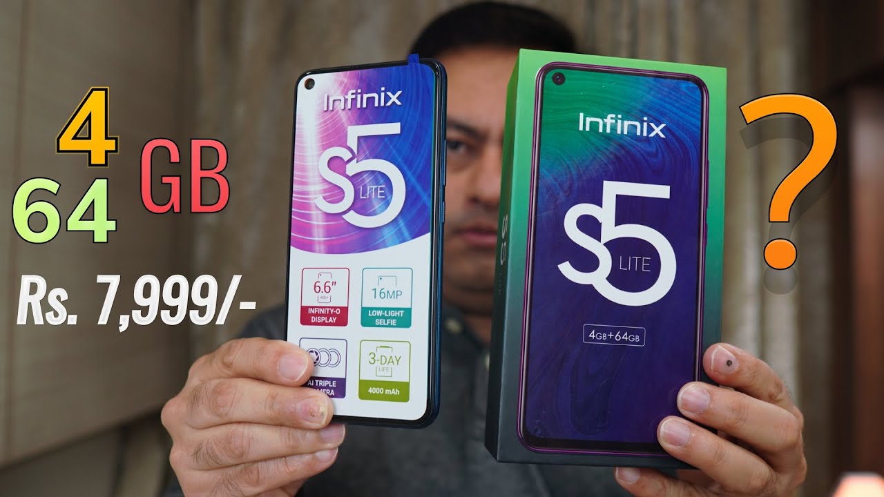 Infinix S5 Lite unboxing, review, Price Rs. 7,999 plus Infinix Band 5 (WOW)
