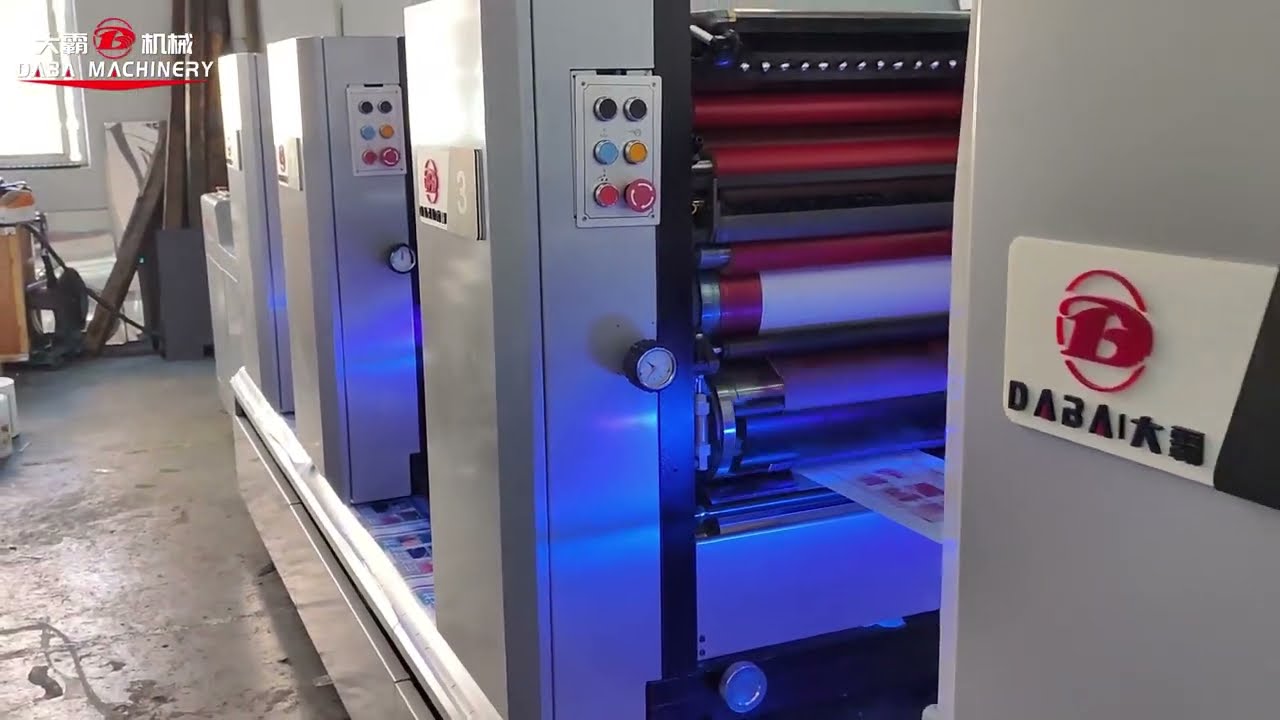 DABA 5 colors roll to roll label offset printing machine