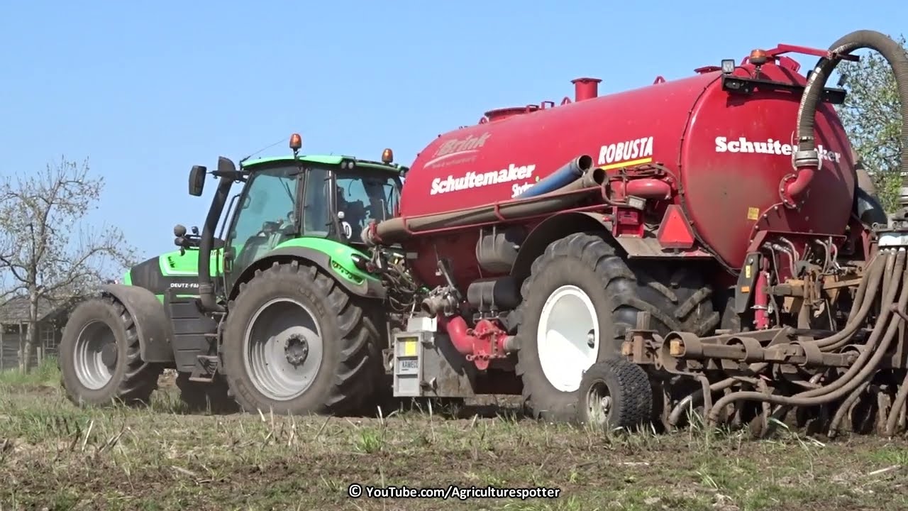 Slurry | Bouwland bemesten met Deutz-Fahr Agrotron 6190 en Schuitemaker | Van den Brink | 2020