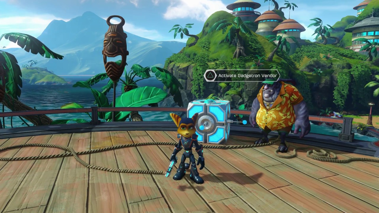 Ratchet & Clank 2016  - Pokitaru: Clean Up Pumping Station, Trespasser Puzzle, O2 Mask Location