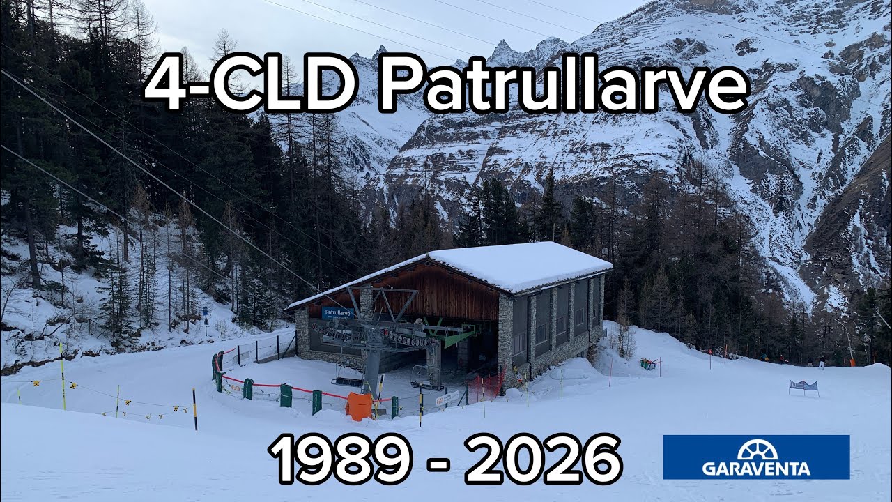 The Patrullarve chairlift in Zermatt 1989 - 2026 †