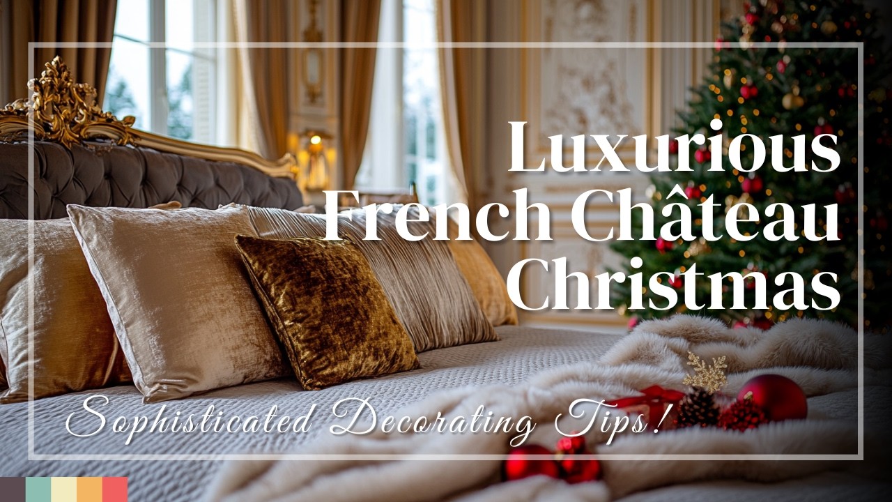 Luxurious French Ch&acirc;teau Christmas: Sophisticated Decorating Tips!