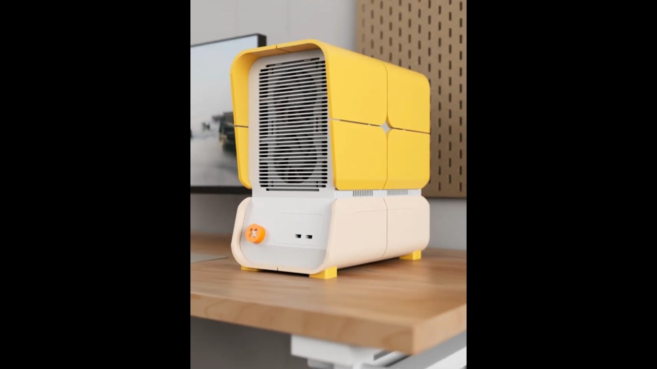 3D printed PC case mid tower mini ITX & micro ATC by Makeyo
