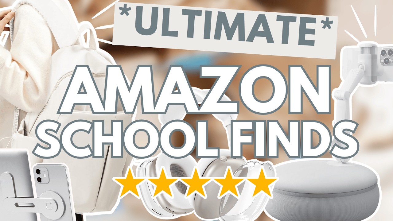 17 GENIUS Amazon Back To School Finds 2025: school supplies + back to school haul + backpack #amazon