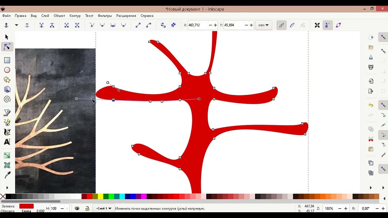 Уроки inkscape  Работа с контурами  Дерево