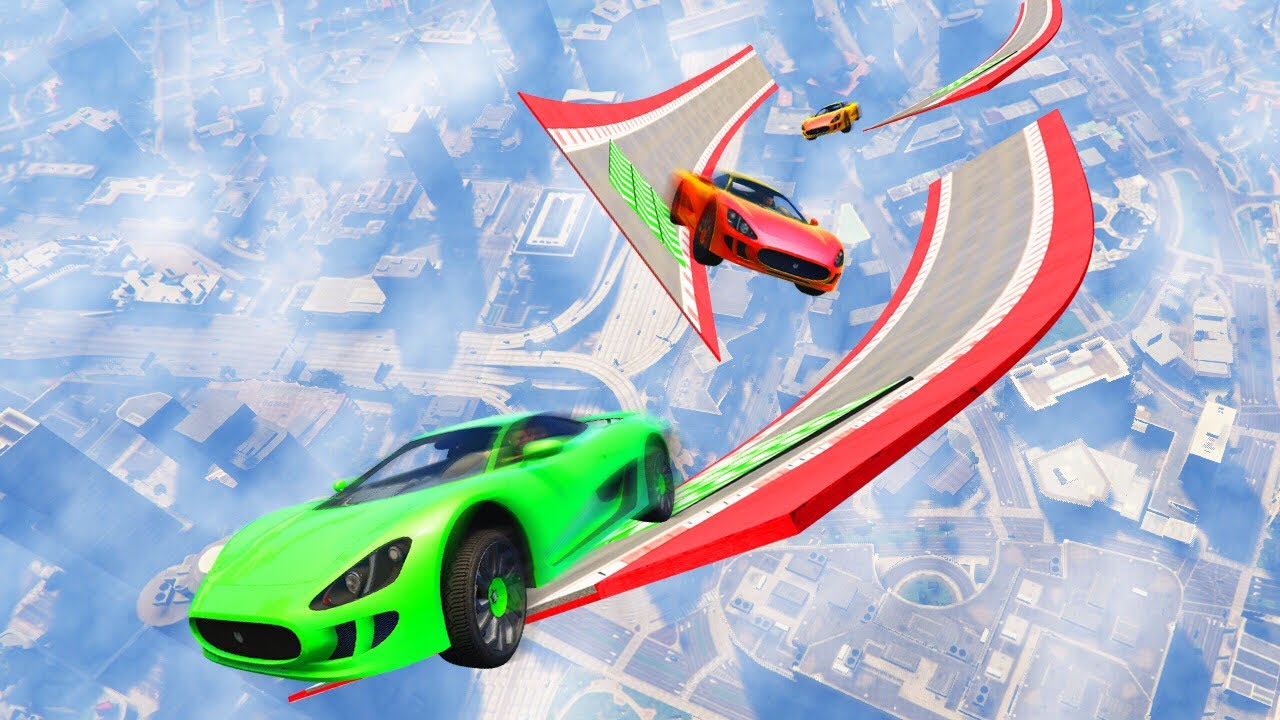 ЭКСТРЕМАЛЬНЫЕ ПРЫЖКИ НА ВЫСОТЕ В МИЛЬ! (Смешные моменты GTA 5)