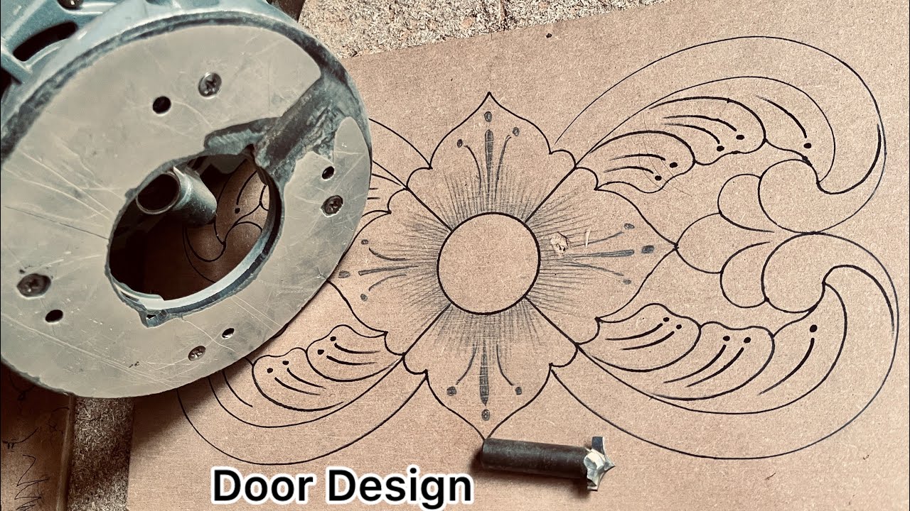 Beautiful MDF Door Carving Design | Wood Carving | Router Machine Floral Design