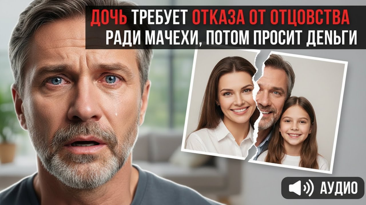 ДОЧЬ ТРЕБУЕТ ОТКАЗА ОТ ОТЦОВСТВА РАДИ МАЧЕХИ, А ПОТОМ ПРОСИТ ДЕНЕГ НА ЕЁ СВАДЬБУ
