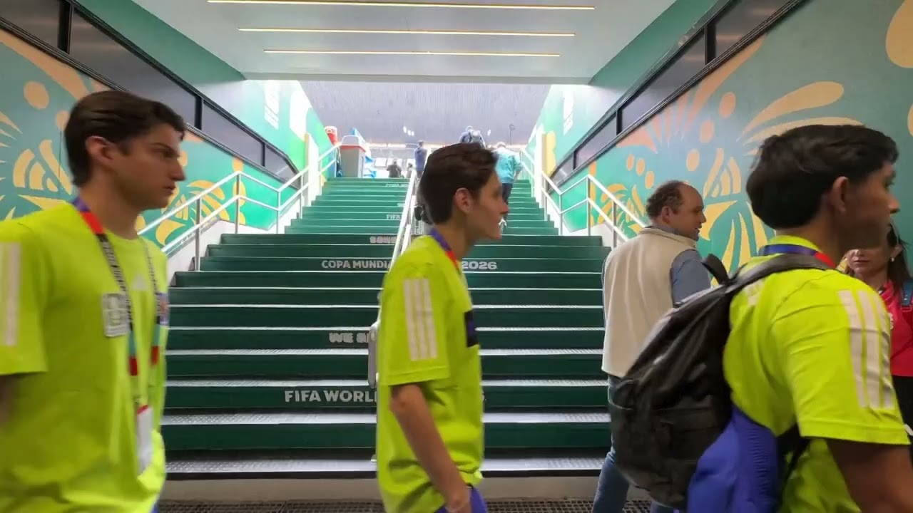 Final preparations continued until opening day at Azteca Stadium