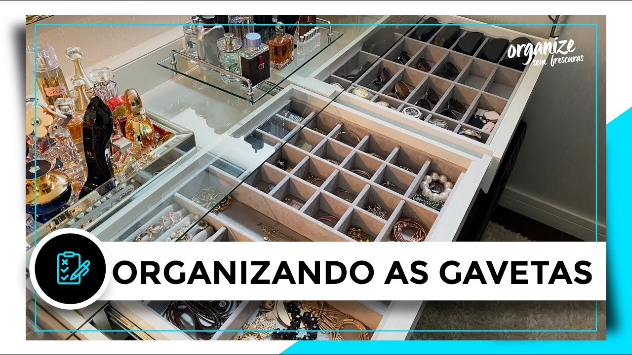 ORGANIZANDO AS MINHAS GAVETAS COM DIVISÓRIAS - ANTES E DEPOIS | OSF®️ - Rafa Oliveira