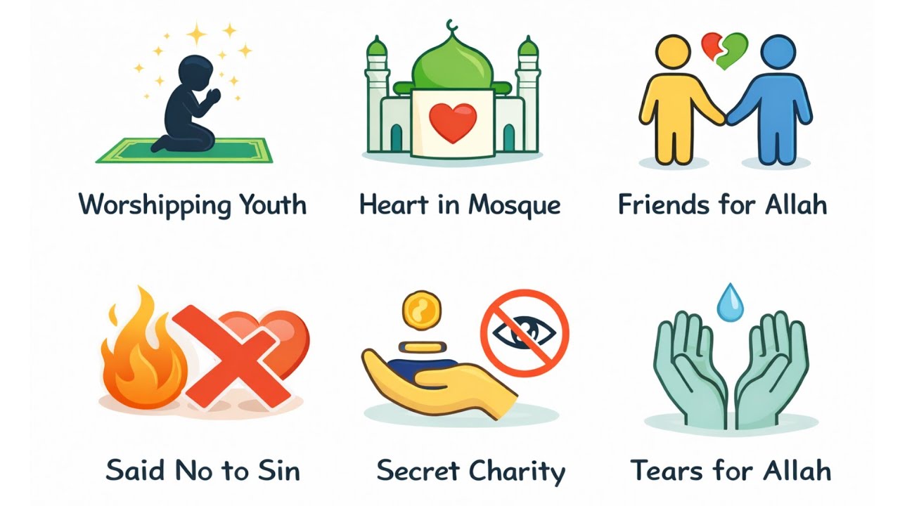 Every Person Under the SHADE of Allah on Judgment Explained in 10 minutes 